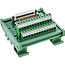 InLine® D-Sub 25 aansluitblok, stekker/bus, schroefaansluiting, voor opzetrail