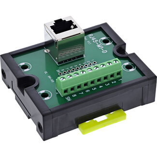 InLine InLine® RJ45 connector naar 9-polige schroefaansluiting, DIN-rail, afgeschermd