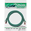 InLine® Patchkabel, S/FTP (PiMf), Cat.6, 250 MHz, PVC, CCA, groen, 1m