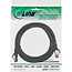 InLine® Patchkabel, S/FTP (PiMf), Cat.6, 250 MHz, PVC, CCA, zwart, 1m