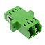 InLine® glasvezelkoppeling, duplex LC/LC, singlemode, groen, keramische huls