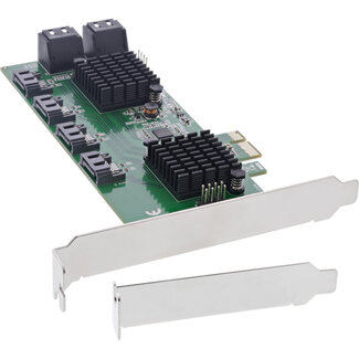InLine InLine® interfacekaart, 8x SATA 6Gb/s controller, PCIe 2.0 (PCI-Express)