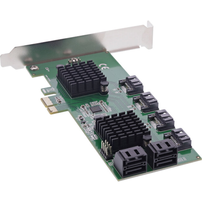 InLine® interfacekaart, 8x SATA 6Gb/s controller, PCIe 2.0 (PCI-Express)