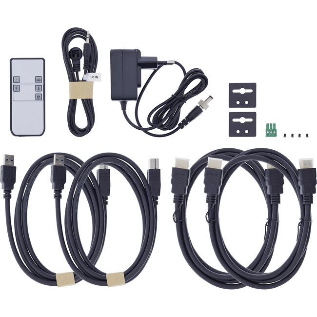 InLine® KVM-schakelaar, 2-weg, HDMI, 8K@60Hz, USB 3.2, met IR & RS-232