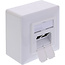 InLine® Cat.6A netwerkcontactdoos, 2x RJ45, AP/UP, afgeschermd, wit, 76842A