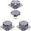 InLine® Cat.6A netwerkcontactdoos, 2x RJ45, AP/UP, afgeschermd, wit, 76842A