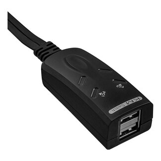 InLine InLine® USB KM-switch, 2 pc's, voor toetsenbord, muis en muisoverdracht