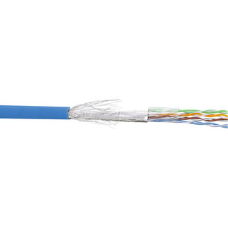 InLine InLine® Patchkabel Cat.5e, blauw, SF/UTP, AWG26, PVC, 100m