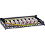 InLine® Patchpaneel Cat.6A 0,5U 8-voudig, tafel/wand/rail zwart Stofbescherming