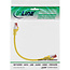InLine® Patchkabel, S/FTP (PiMf), Cat.6, 250 MHz, PVC, CCA, geel, 0,25m