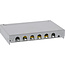 InLine® Patchpaneel Cat.6A 0,5U 6-voudig, tafel/wand/rail, grijs,stofbescherming