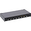 InLine® patchpaneel Cat.6A 8-voudig 0,5U voor bureau-/muurmontage, zwart,RAL9005