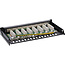 InLine® patchpaneel Cat.6A 8-voudig 0,5U voor bureau-/muurmontage, zwart,RAL9005