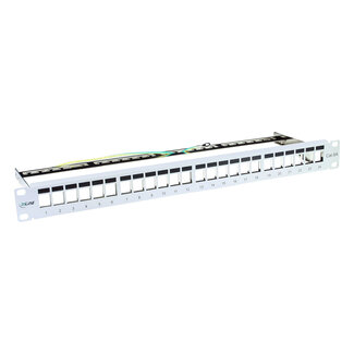 InLine InLine® patchpaneel lege plaat 24-voudig, Keystone Snap-In , 48.26cm (19"), 1U
