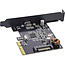 InLine® interfacekaart, PCIe x4, USB 3.2 Gen.2x2, 1x USB-C