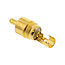 InLine® RCA-stekker soldeerversie, metaal zwart, ring wit, voor 6 mm kabel