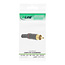 InLine® RCA-stekker soldeerversie, metaal zwart, ring wit, voor 6 mm kabel