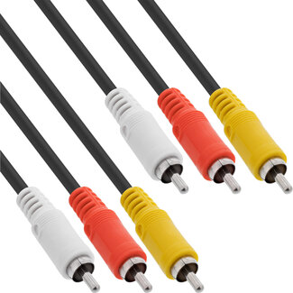 InLine InLine® Cinch-kabel, audio/video 3x Cinch, male / male, 1,5m