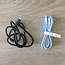 InLine® USB 2.0-kabel, USB-C-snelladingskabel 100 W, ijsbonbon/blauw 1m