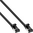 InLine® Patchkabel plat, U/FTP, Cat.8.1, TPE halogeenvrij, zwart, 0,3m