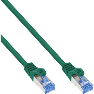 InLine InLine® patchkabel, Cat.6A, S/FTP, TPE (LSZH), CCA, groen, 1m