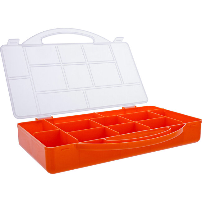 InLine® Kleine onderdelenbak, 11 compartimenten, afmetingen: 271x186x40mm