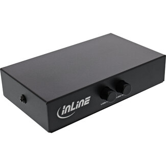 InLine InLine® USB 2.0 handmatige schakelaar, USB-A apparaat naar 2 computers