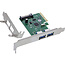 InLine® interfacekaart, 2x USB-A 3.2 Gen. 2 (10 Gb/s), PCIe x4, SATA