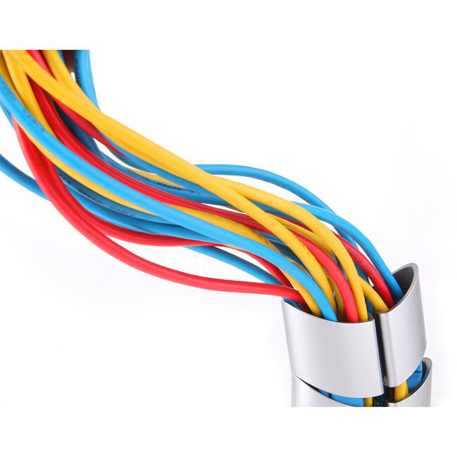 InLine® kabelgoot flexibel, verticaal voor tafels,0,80m,zilver