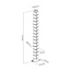 InLine® kabelgoot flexibel, verticaal voor tafels,0,80m,zilver