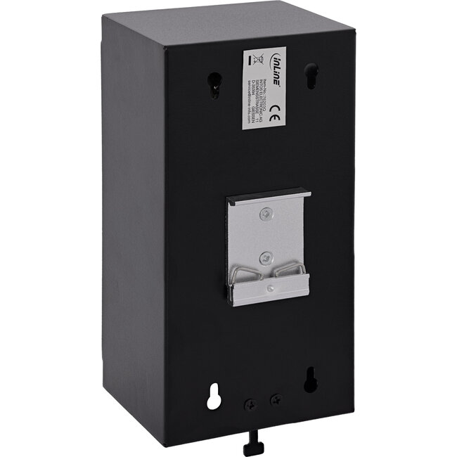 InLine® Cat.6A Keystone-box, wand/DIN-rail, STP, 12 poorten