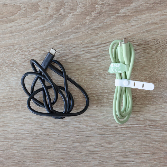 InLine® USB 2.0-kabel, USB-C-snelladingskabel 100 W Matcha Latte/groen 1m