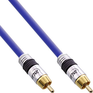 InLine InLine® Cinch kabel AUDIO, PREMIUM, 1x Cinch male / male, 1m