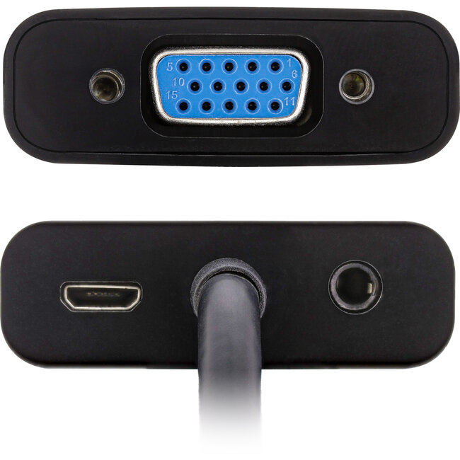 InLine® Converter kabel HDMI naar VGA, met audio