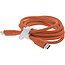 InLine® USB 2.0-kabel, USB-C-snelladingskabel 100 W, Papaya/oranje 1m