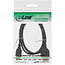 InLine® HDMI Superslim kabel A naar C, HS met ethernet,Premium,zwart/goud, 1,5m