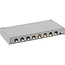 InLine® Patchpaneel Cat.6A 8-voudig 0,5U voor bureau-/muurmontage, RAL7035 (gr.)