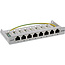 InLine® Patchpaneel Cat.6A 8-voudig 0,5U voor bureau-/muurmontage, RAL7035 (gr.)