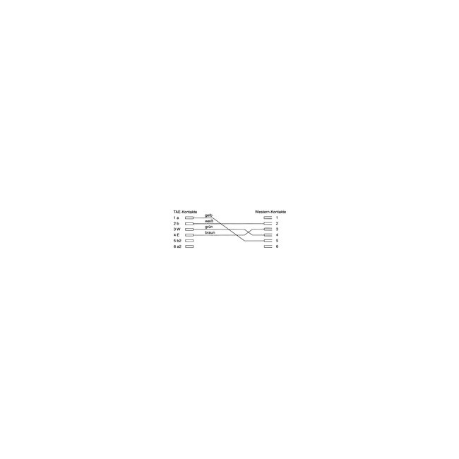 InLine® TAE-F adapter, TAE-F male naar RJ11 female, voor Siemens, Telekom enz.