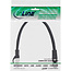 InLine® Patchkabel, SF/UTP, Cat.5e, zwart, 0,5m