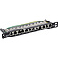 InLine® patchpaneel Cat.6A 12-voudig 10" 0,5U zwart, RAL9005