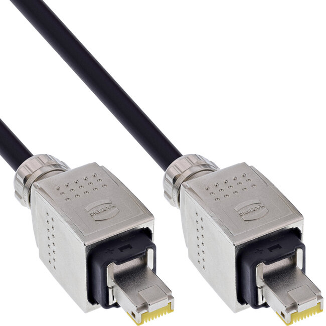 Cavo di rete InLine® Drum IP67 Outdoor PUR Harting, Cat.6A S/FTP, 50m