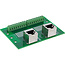 InLine® klemmenblok, 2x RJ45 aansluiting, naar boven, voor DIN-rail