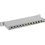 InLine® patchpaneel Cat.6A 12-voudig 10" 0,5U lichtgrijs, RAL7035