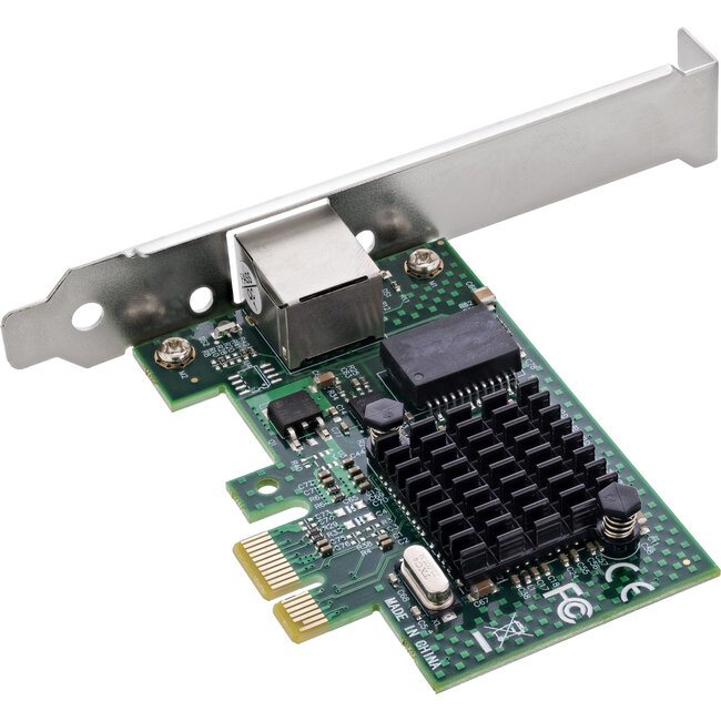 InLine® Gigabit PCIe-netwerkkaart, RJ45, low-profile