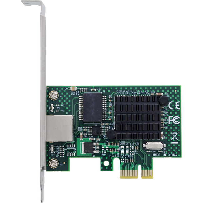 InLine® Gigabit PCIe-netwerkkaart, RJ45, low-profile