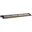 InLine® 19" patchpaneel Cat.6A 0,5 U 24-voudig, met stofbescherming, zwart