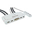 InLine® 4-Poorts Kabel KVM Switch, DVI-D, USB, met audio