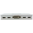 InLine® 4-Poorts Kabel KVM Switch, DVI-D, USB, met audio