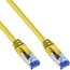 InLine® Patchkabel, S/FTP (PiMf), Cat.6A, halogeenvrij, geel, 0,3 m